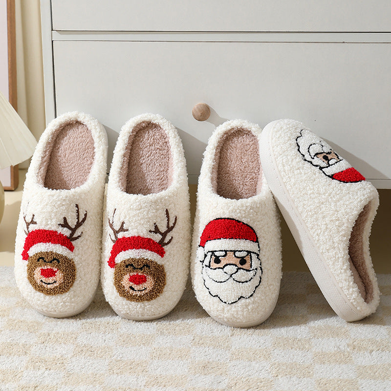 Couples Winter Warm Furry Shoes For Women And Men