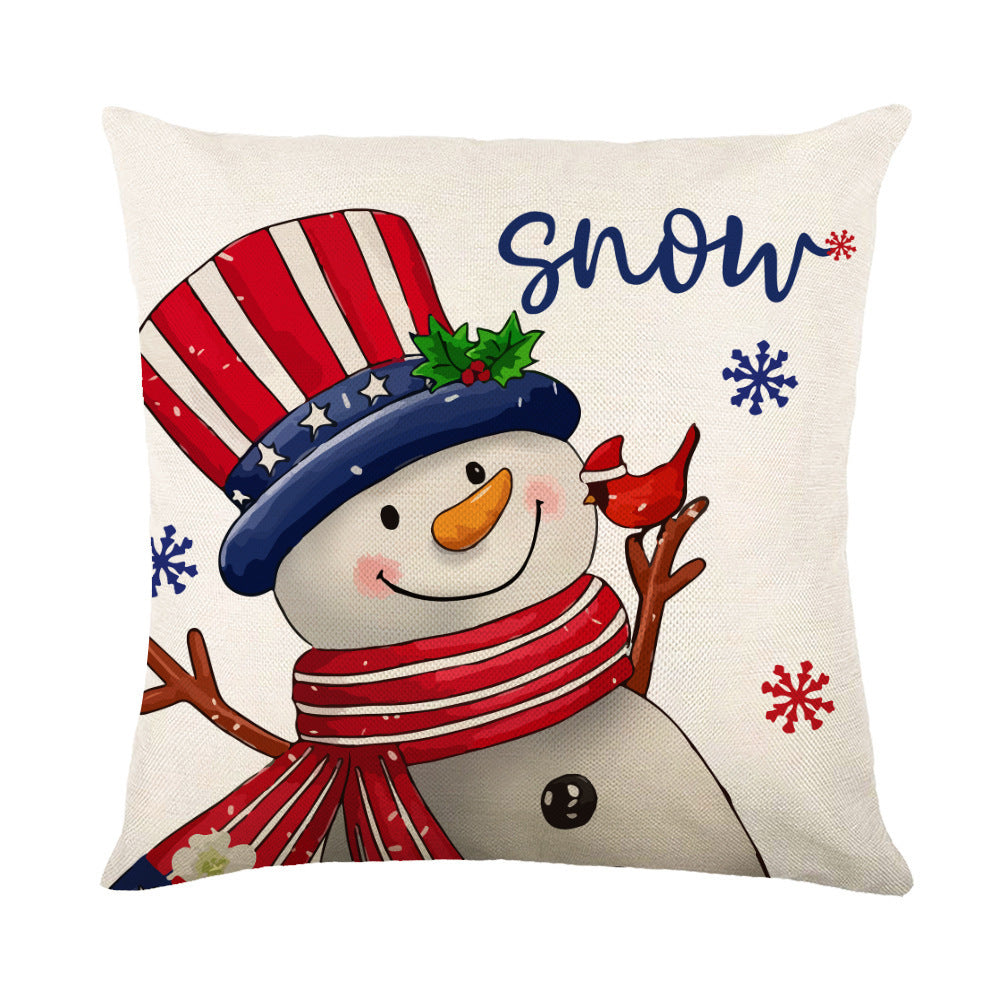 Christmas Decorations Square Pillow Covers Sofa