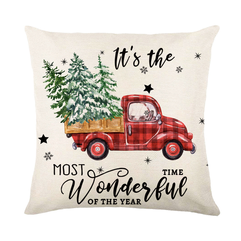 Christmas Decorations Square Pillow Covers Sofa