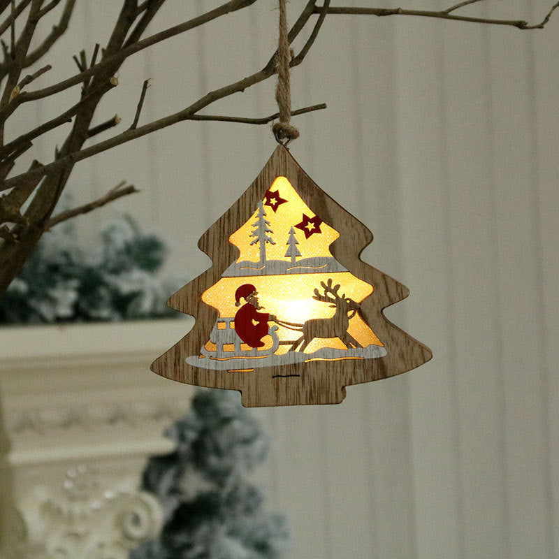 Vintage Wooden Christmas Ornaments