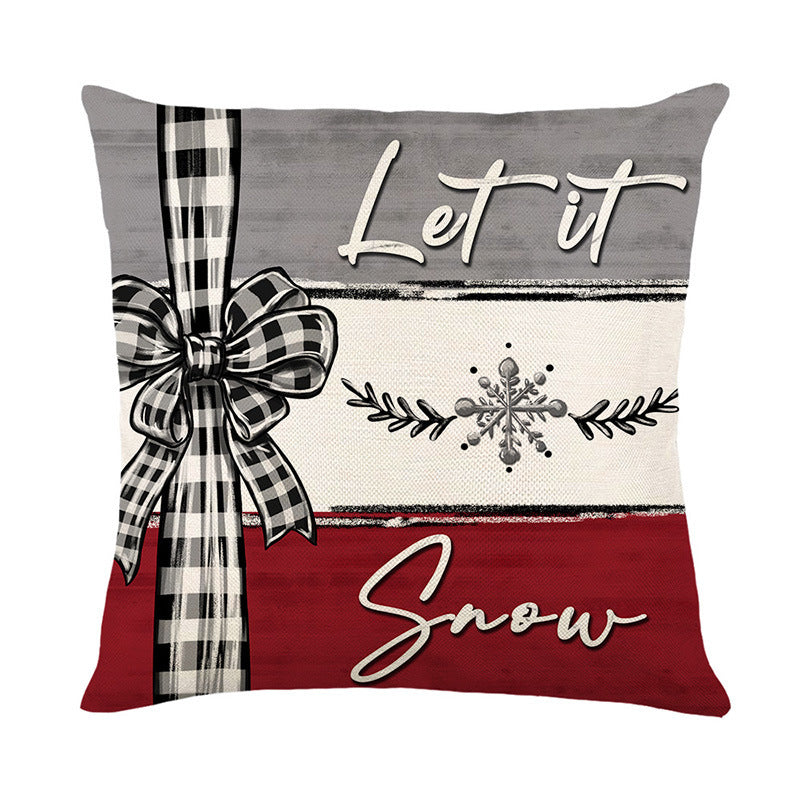 Christmas Cushion Cover Pillowcase Merry Christmas Decor For Home