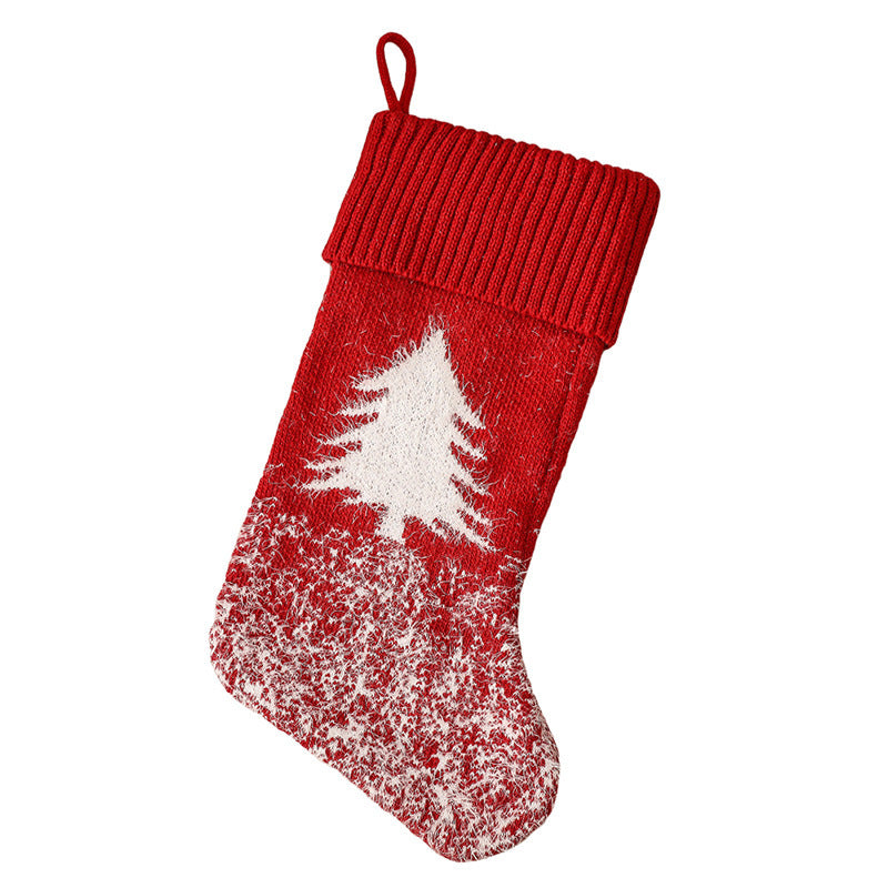 Red Classic Fireplace Decoration Christmas Stocking