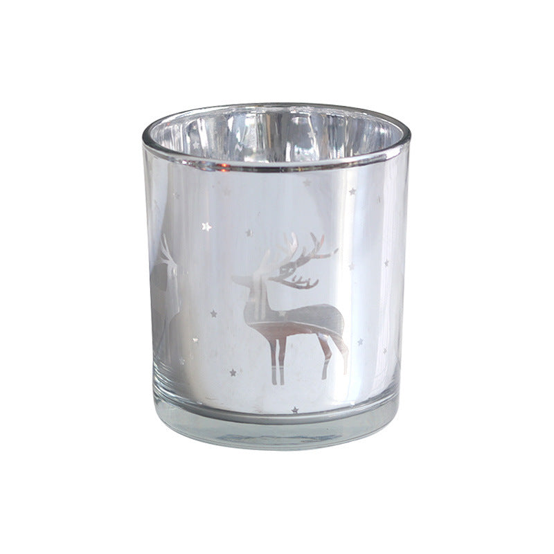 Christmas Decoration Glass Empty Cup Candle Holder