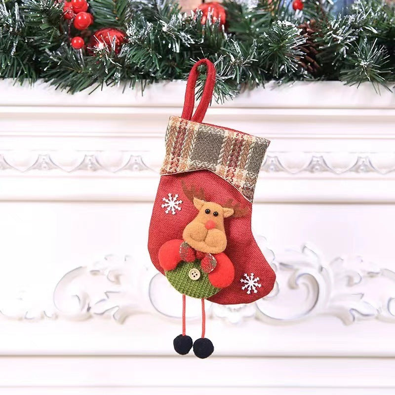 Small Cute Fireplace Decoration Christmas Stocking