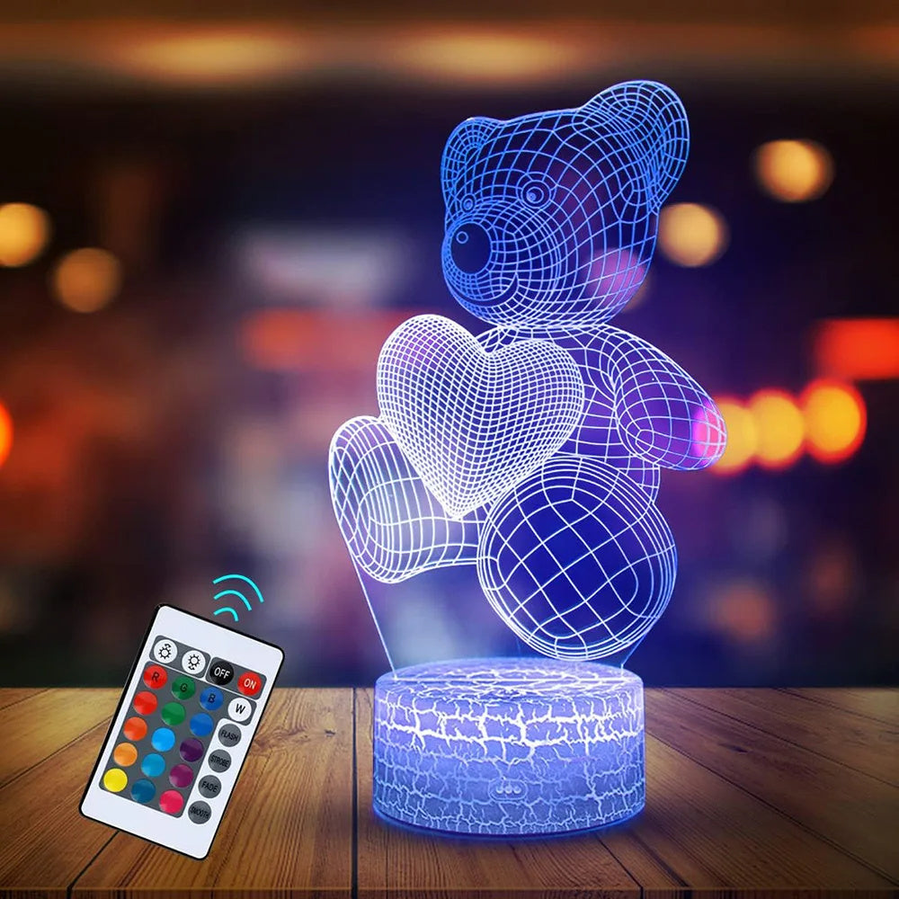 3D Acrylic USB LED Neon Night Light Decoration