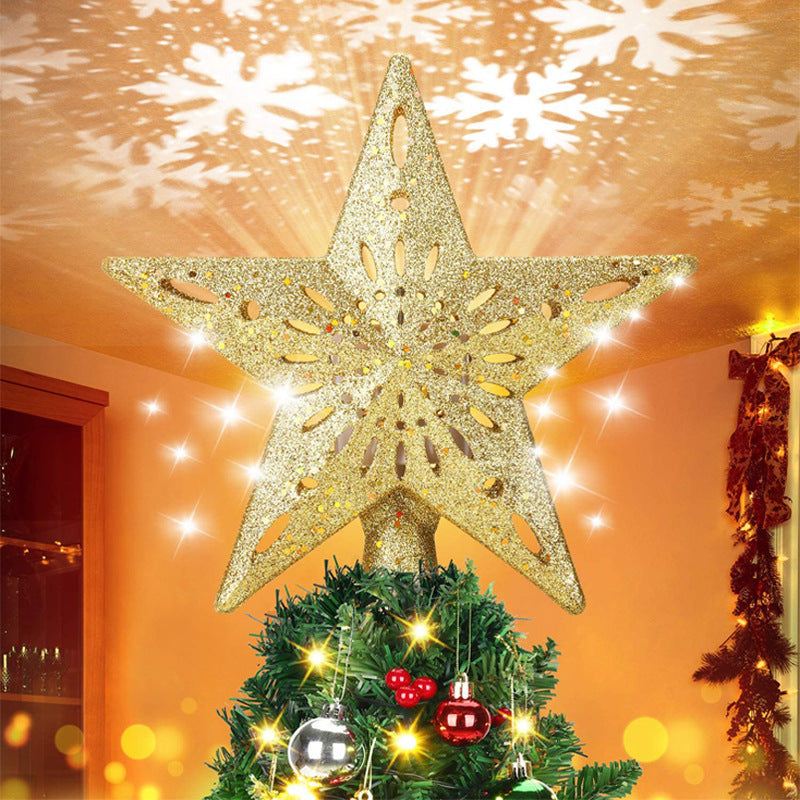 Christmas Tree Topper Star Lighted 3D
