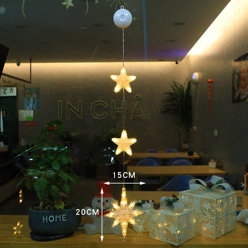 3-Piece LED Star Christmas Lights