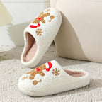 Christmas Snowflake Gingerbread Slippers Winter