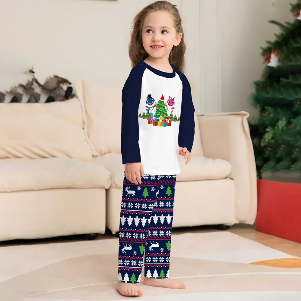 Family Matching Christmas Pajamas Set Xmas Long Sleeve