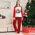 Red Plaid Christmas Pajamas Long Sleeve T-Shirt
