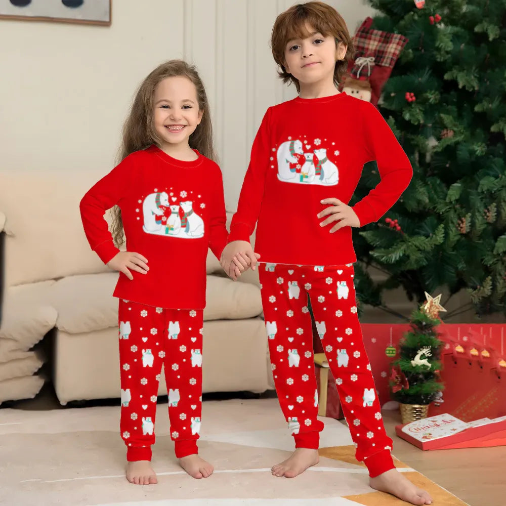 Christmas Family Red Pajamas Sets