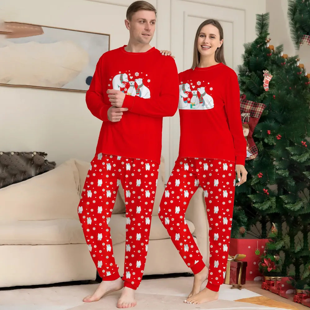 Christmas Family Red Pajamas Sets
