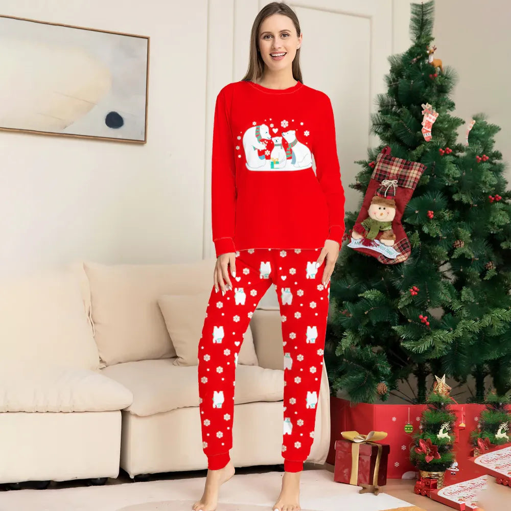 Christmas Family Red Pajamas Sets