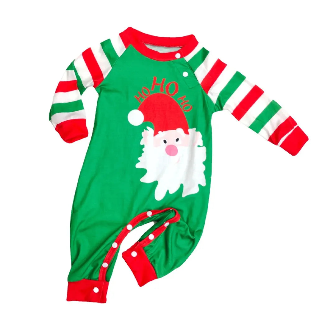 Family Christmas Pajamas Matching Sets Red Stripe, Long Sleeve