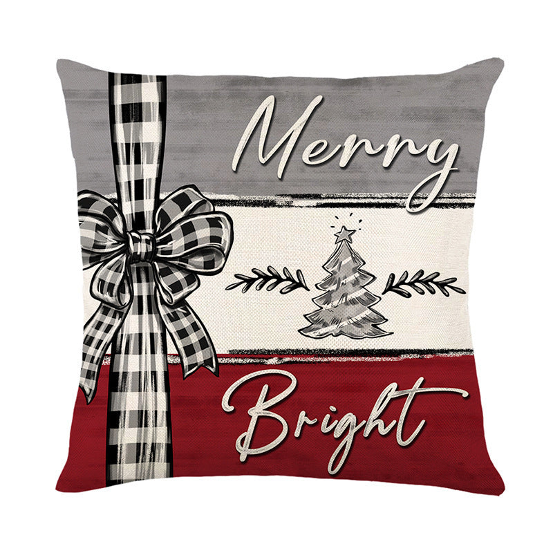 Christmas Cushion Cover Pillowcase Merry Christmas Decor For Home