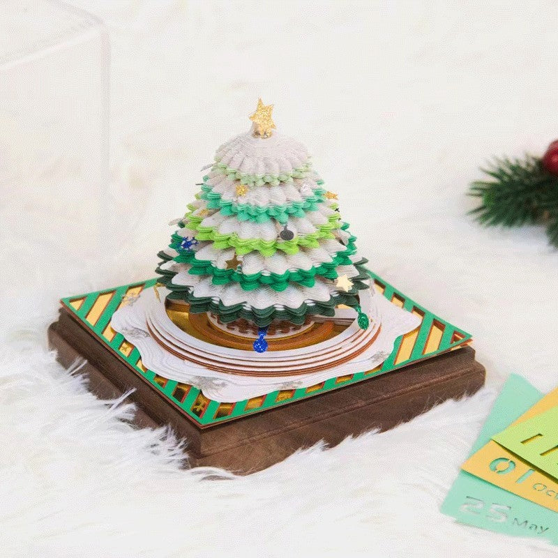 Christmas Tree 3D Three-dimensional Notebook Paper