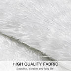 White Christmas Tree Skirt Plush Faux Fur Xmas Tree