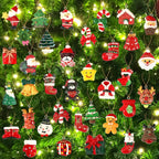 36PCS Mini Resin Christmas Ornaments Tiny Christmas
