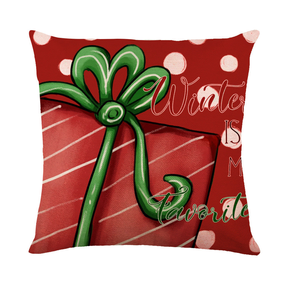 Christmas Decorations Square Pillow Covers Sofa