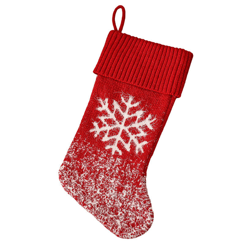 Red Classic Fireplace Decoration Christmas Stocking