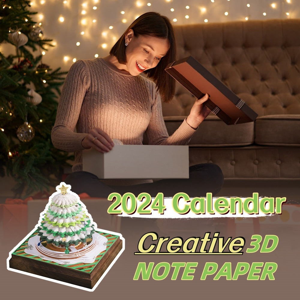 Christmas Tree 3D Three-dimensional Notebook Paper