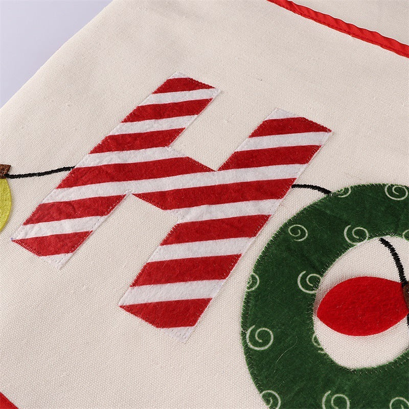 Creative Letters Christmas Tree Skirt Home Decorations