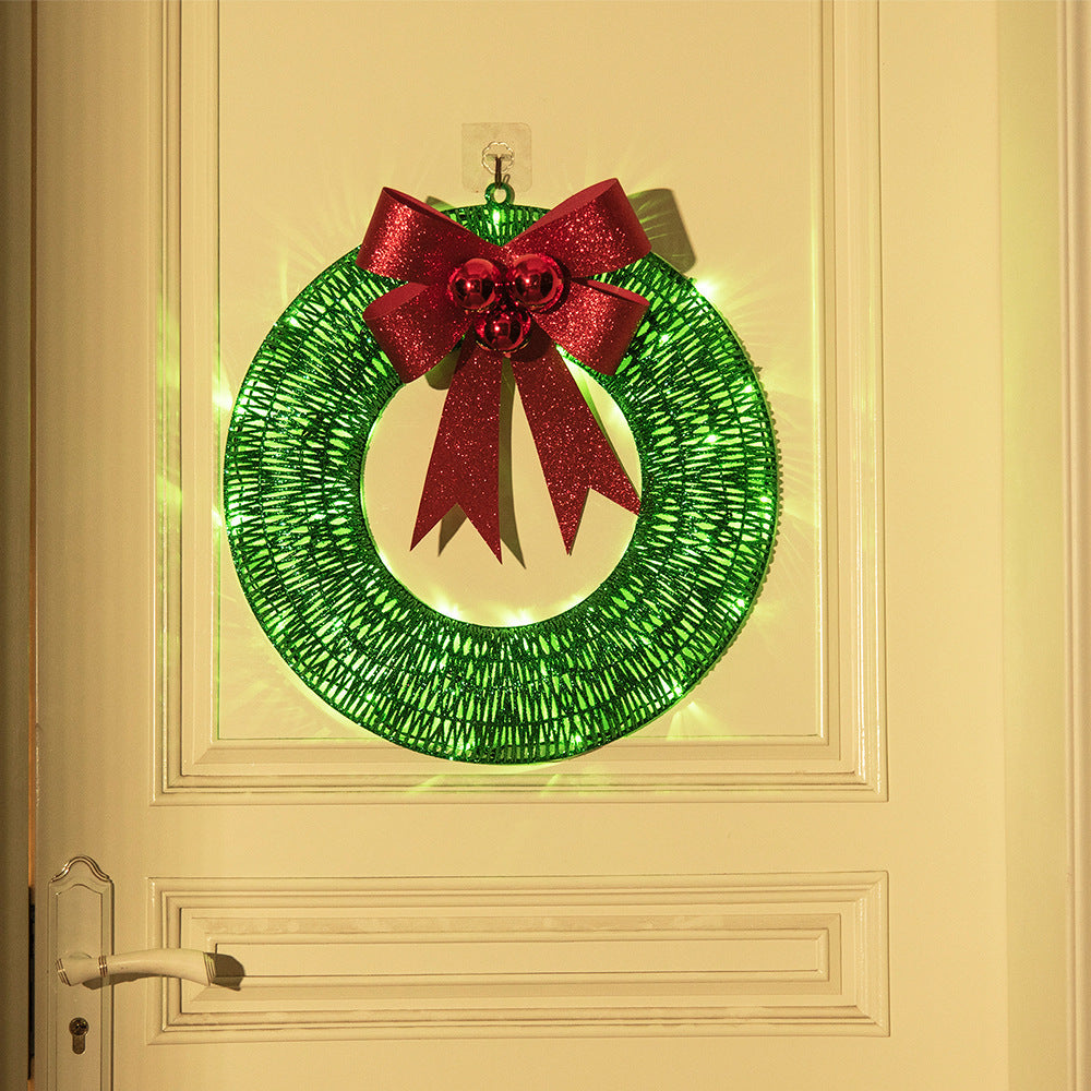 Luminous LED Warm Light Metal Luminous Wreath