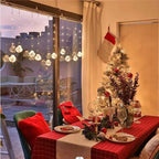 10-Piece LED Wishing Ball Christmas Curtain Lights
