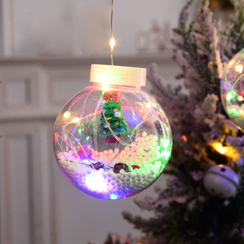 10-Piece LED Wishing Ball Christmas Curtain Lights