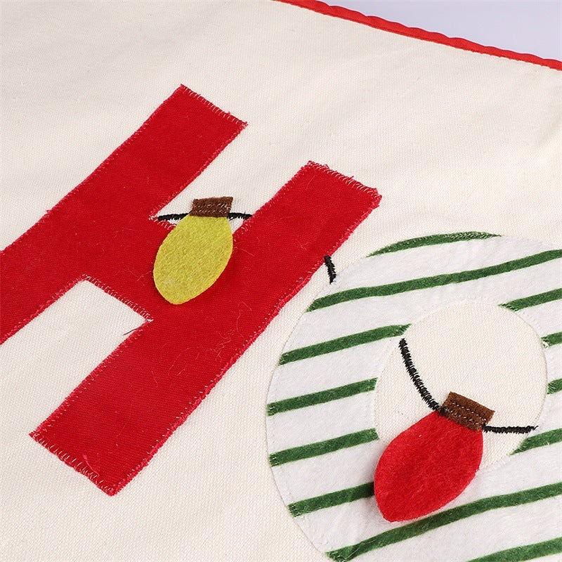 Creative Letters Christmas Tree Skirt Home Decorations