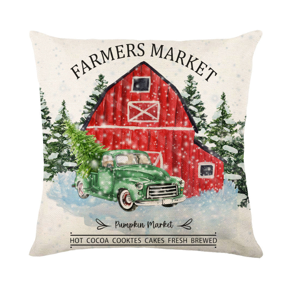 Christmas Decorations Square Pillow Covers Sofa