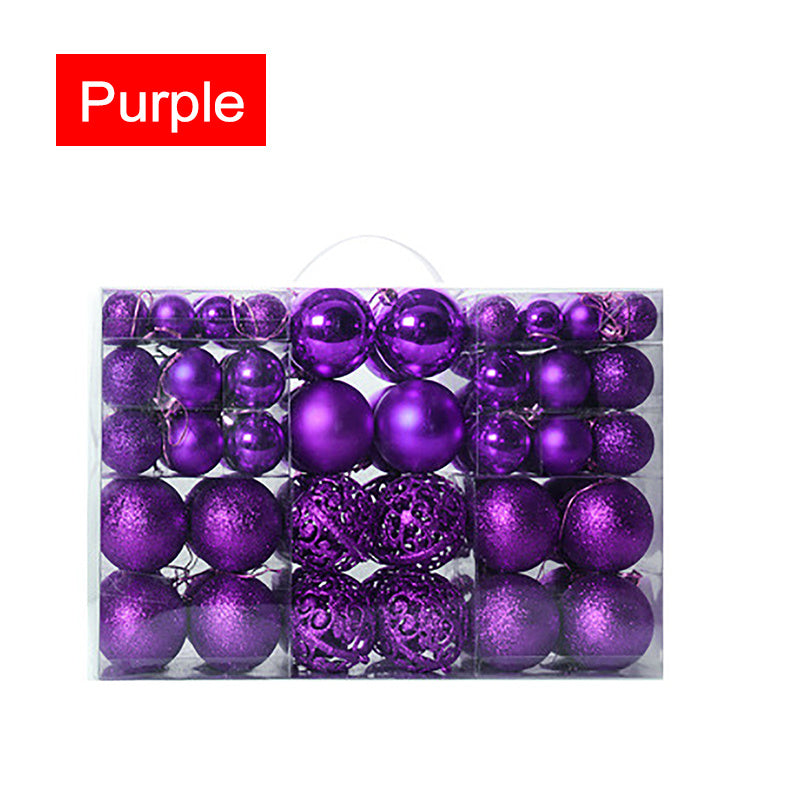 100PCS Ball-Shaped Christmas Ornaments