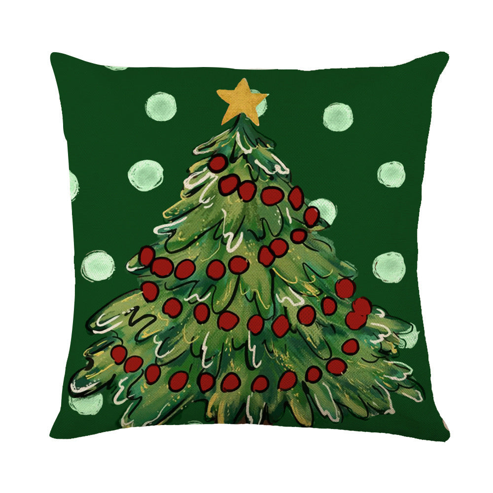 Christmas Decorations Square Pillow Covers Sofa