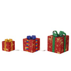 Lighted Up Outdoor Christmas Decorations Gift Box