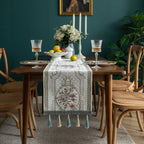Modern Minimalist Table Runner Christmas Chenille Tassel Household