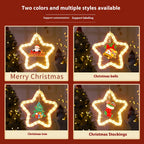 Christmas LED Star Pendant Window Door Lights