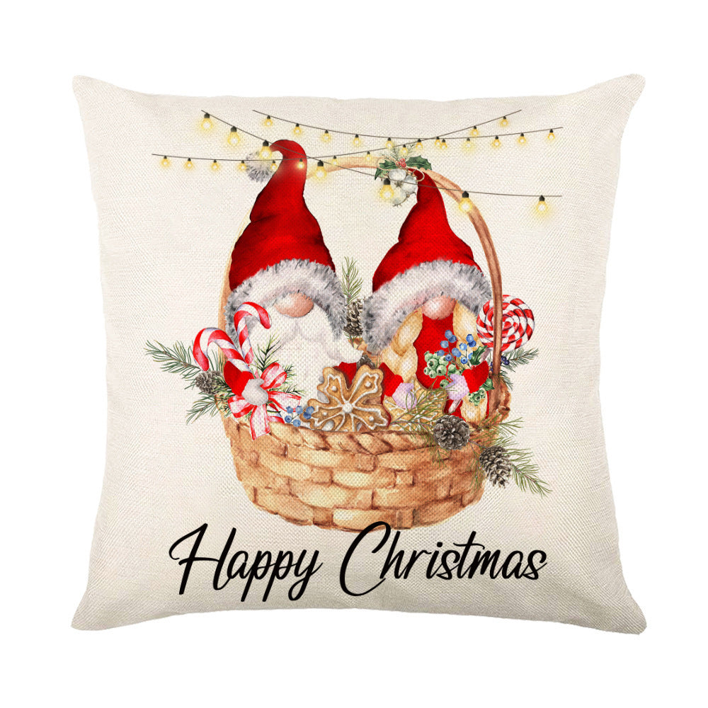 Christmas Decorations Square Pillow Covers Sofa