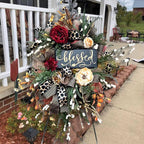 Fall Cheetah Wreath Gorgeous Autumn