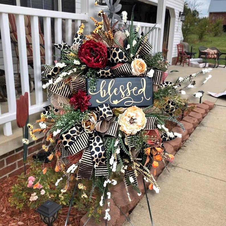 Fall Cheetah Wreath Gorgeous Autumn