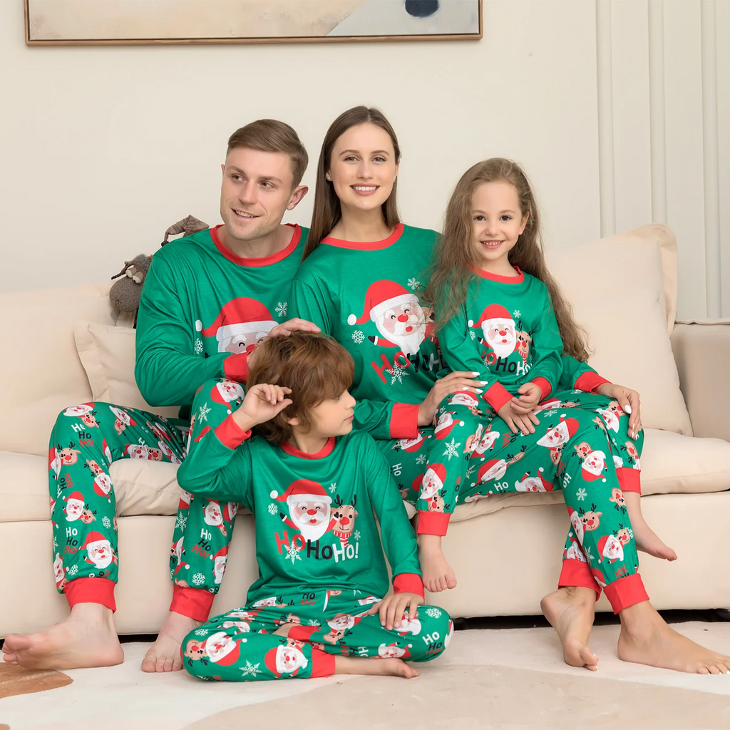 Christmas Pajamas Santa Claus Printed