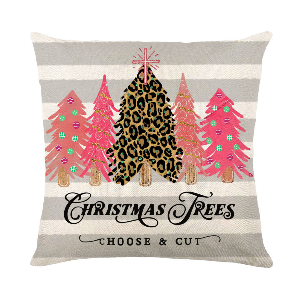 Christmas Decorations Square Pillow Covers Sofa