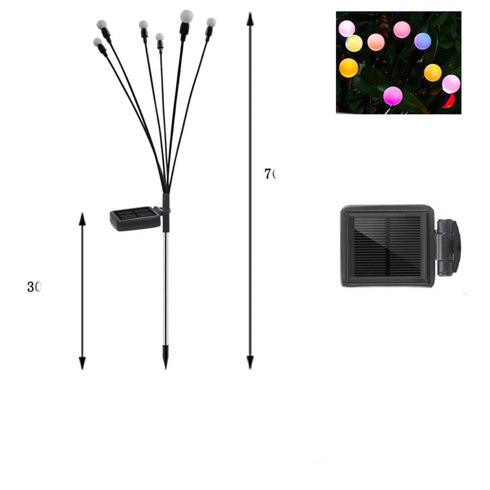 Twinkling Firefly Simulation Solar Lights for Festive Outdoor Decor