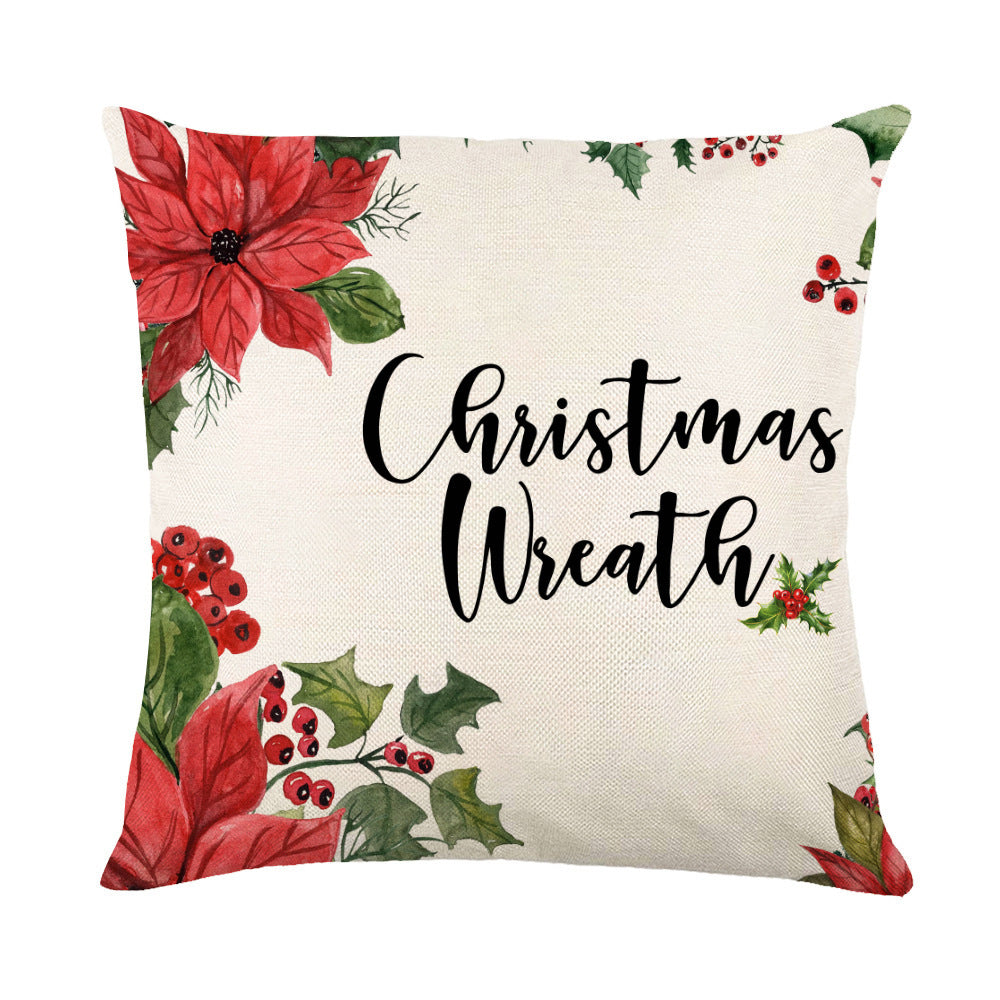 Christmas Decorations Square Pillow Covers Sofa