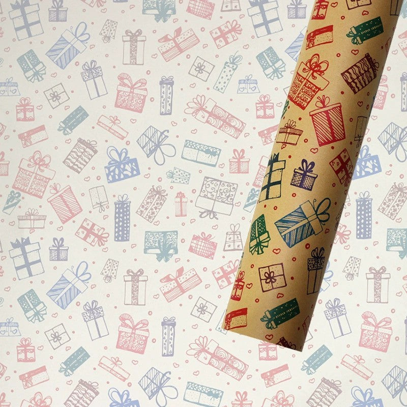 Cowhide Gift Wrap Paper Christmas Printed Paper