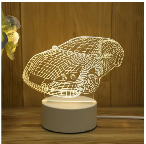 3D Acrylic LED Neon Night Light USB Christmas Decor