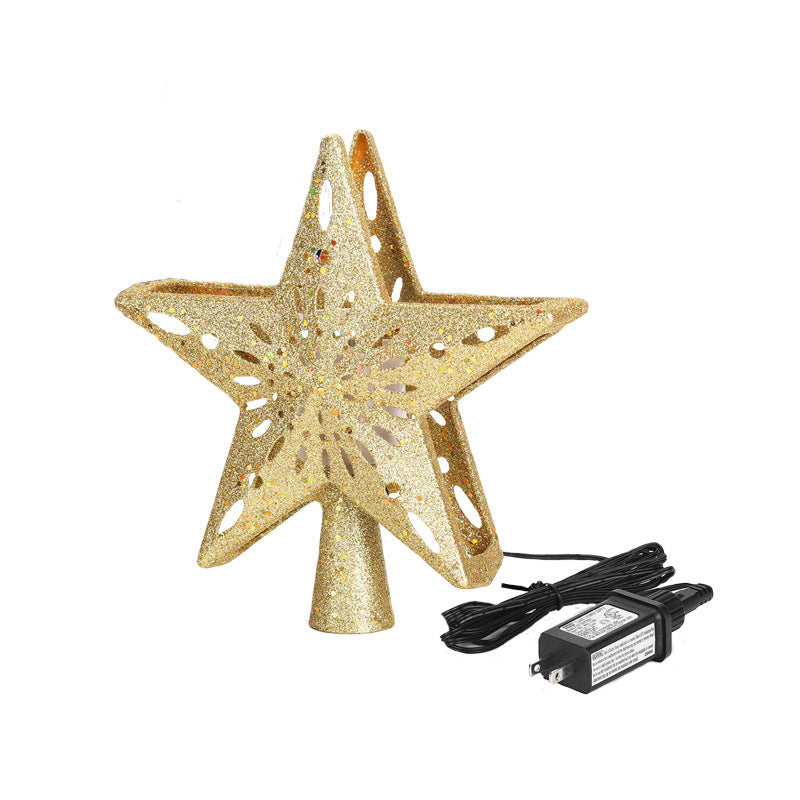 Christmas Tree Topper Star Lighted 3D