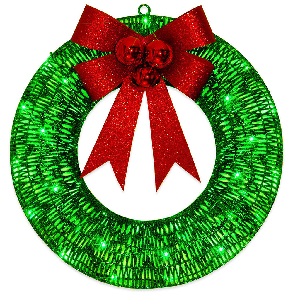 Luminous LED Warm Light Metal Luminous Wreath