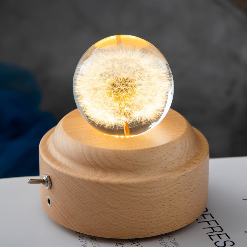 Christmas LED Crystal Ball Night Light
