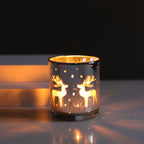 Christmas Decoration Glass Empty Cup Candle Holder