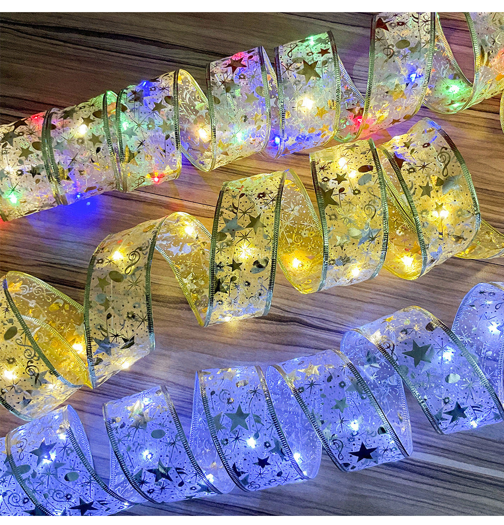 Ribbon LED String Lights for Christmas Tree Decoration